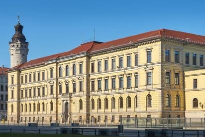 Gebäudeansicht Landgericht Leipzig - Sitz des Verfassungsgerichthofs des Freistaates Sachsen