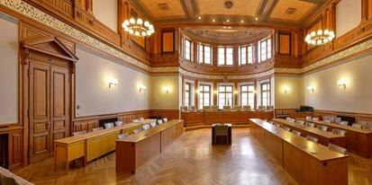 Sitzungssaal des Verfassungsgerichtshofs des Freistaates Sachsen